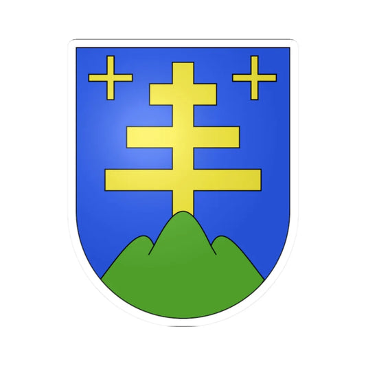 Binn-coat of arms (Switzerland) (Coat of Arms) STICKER Vinyl Kiss-Cut Decal 2 Inch White - The Sticker Space