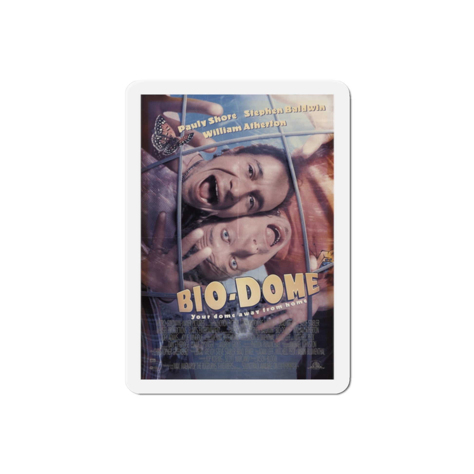 Bio-Dome 1996 Movie Poster Die-Cut Magnet-2" x 2"-The Sticker Space