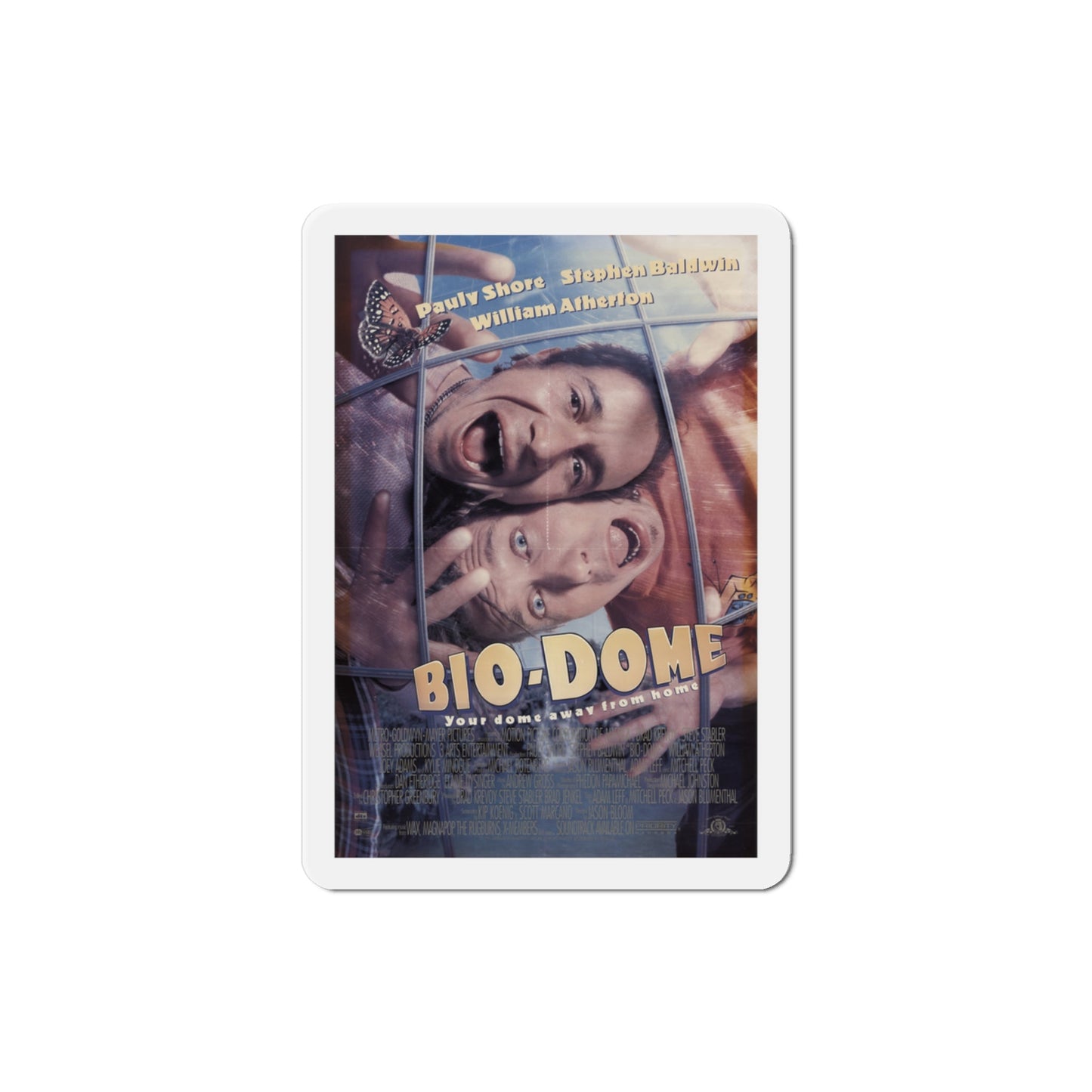 Bio-Dome 1996 Movie Poster Die-Cut Magnet-3" x 3"-The Sticker Space