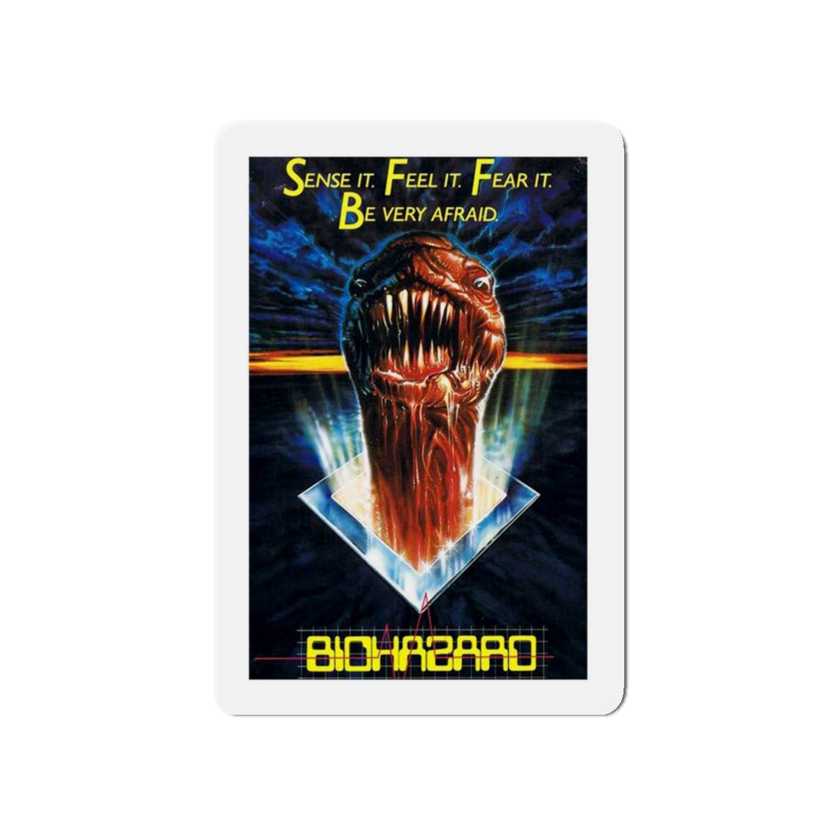 BIOHAZARD 1985 Movie Poster - Die-Cut Magnet-5" x 5"-The Sticker Space