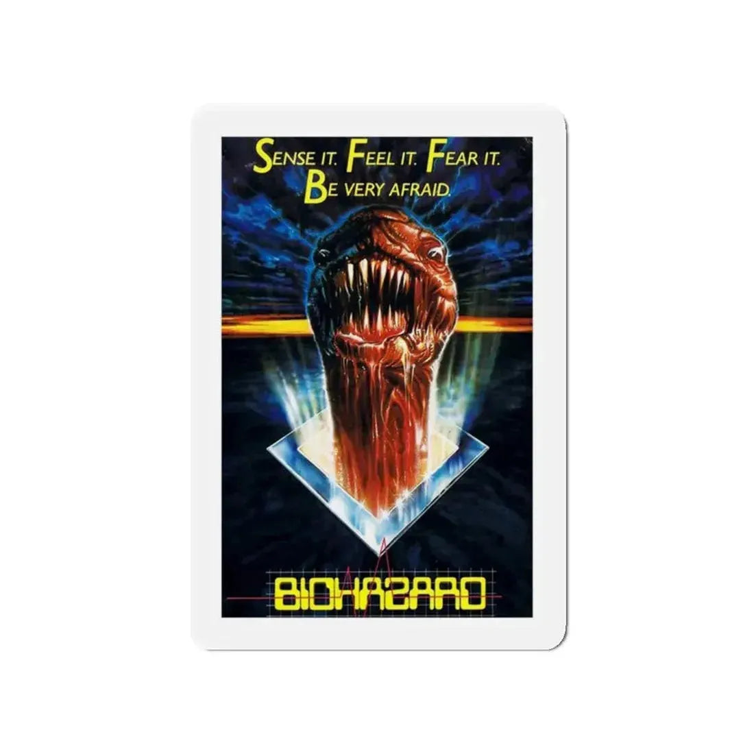 BIOHAZARD 1985 Movie Poster - Refrigerator Magnet 4 Inch - The Sticker Space