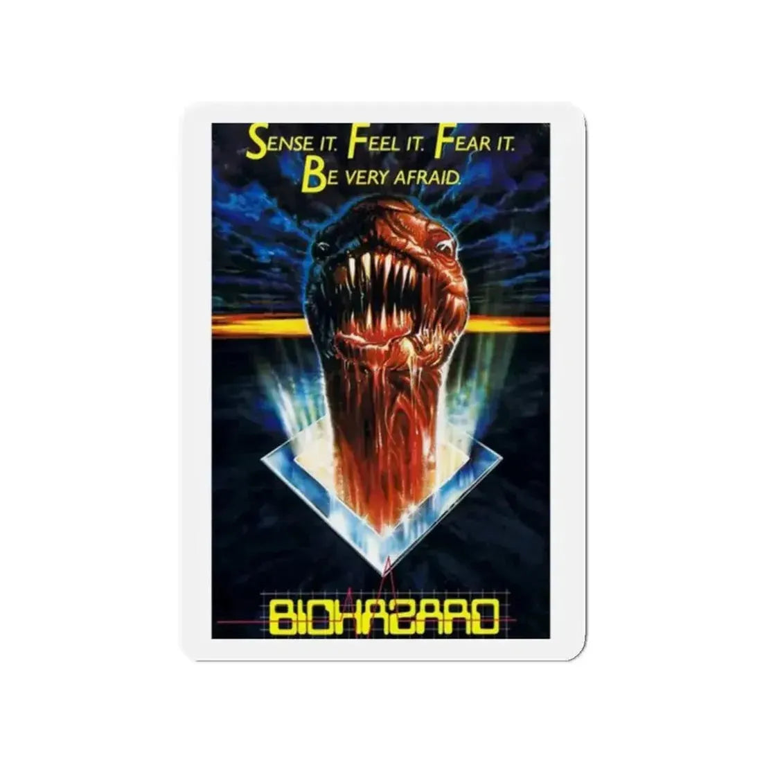 BIOHAZARD 1985 Movie Poster - Refrigerator Magnet - The Sticker Space