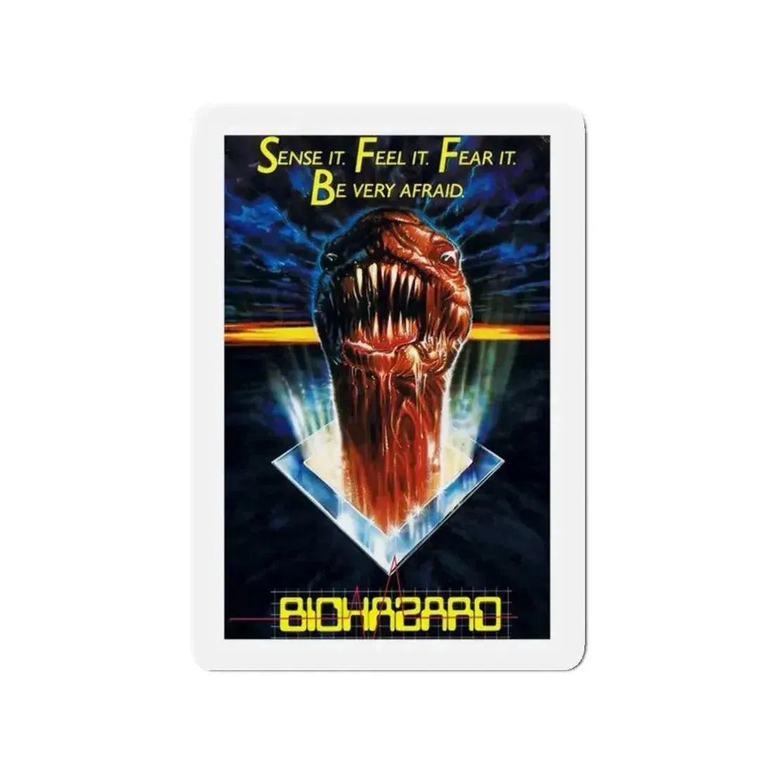 BIOHAZARD 1985 Movie Poster - Refrigerator Magnet - The Sticker Space