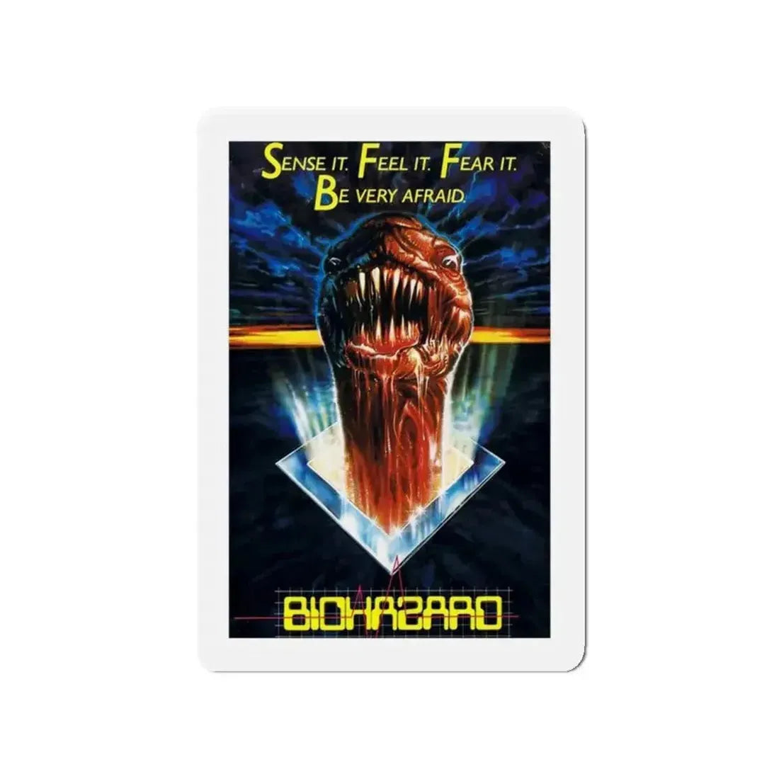 BIOHAZARD 1985 Movie Poster - Refrigerator Magnet - The Sticker Space