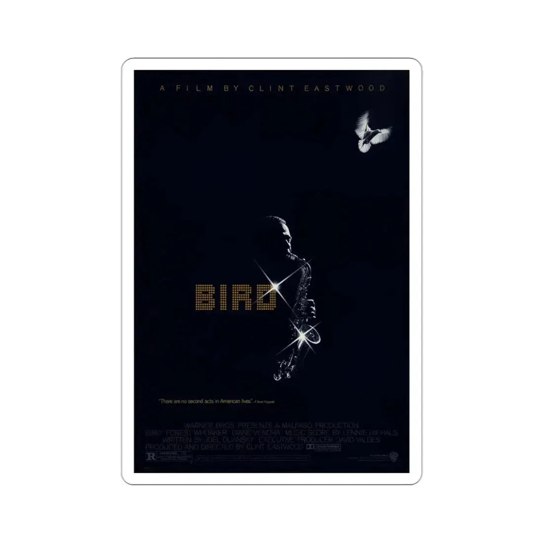 Bird 1988 Movie Poster STICKER Vinyl Die-Cut Decal - The Sticker Space