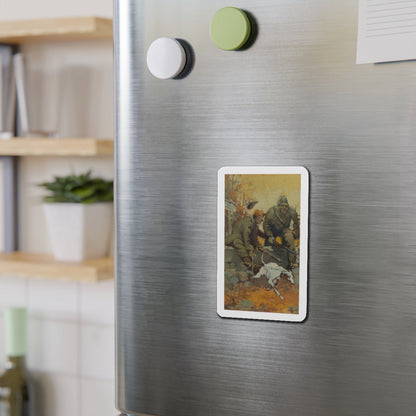 Bird Hunting (Magazine Illustration) Refrigerator Magnet-The Sticker Space