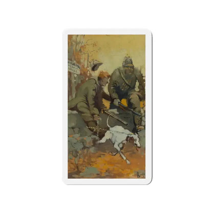 Bird Hunting (Magazine Illustration) Refrigerator Magnet 3 Inch Die-Cut - The Sticker Space