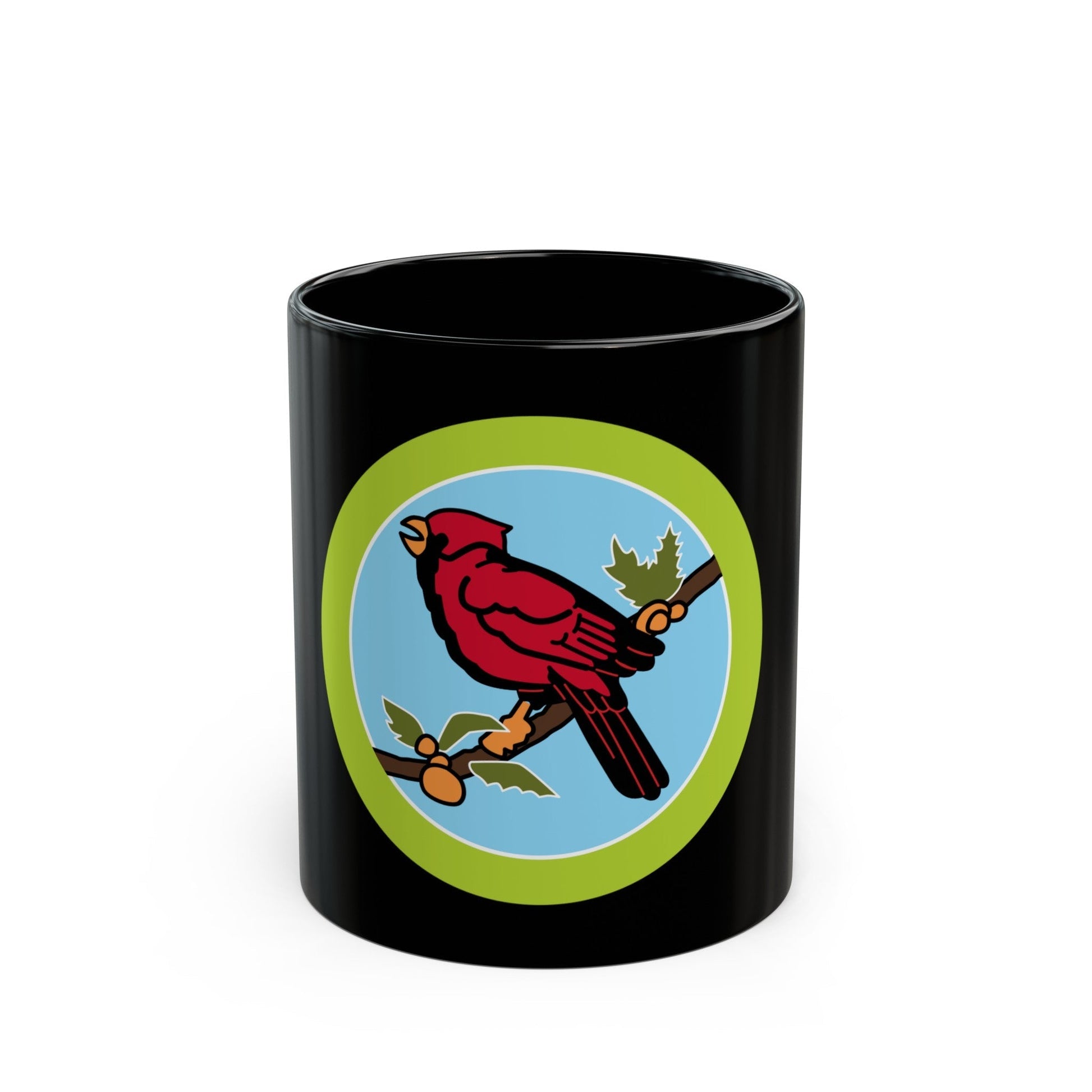 Bird Study (Boy Scout Merit Badge) Black Coffee Mug-11oz-The Sticker Space