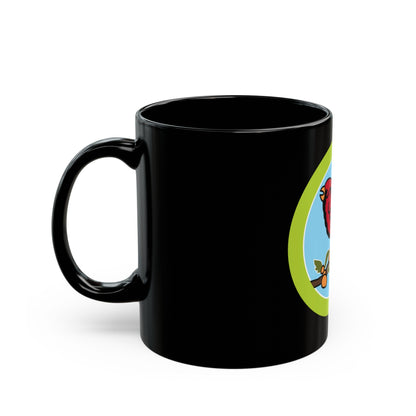 Bird Study (Boy Scout Merit Badge) Black Coffee Mug-The Sticker Space