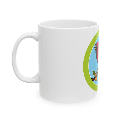 Bird Study (Boy Scout Merit Badge) White Coffee Mug-The Sticker Space