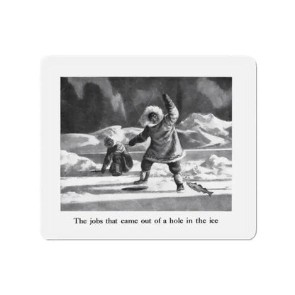 Birds Eye advertisement, The American Weekly, August 26, 1945 (Magazine Illustration) Refrigerator Magnet 2 Inch Die-Cut - The Sticker Space