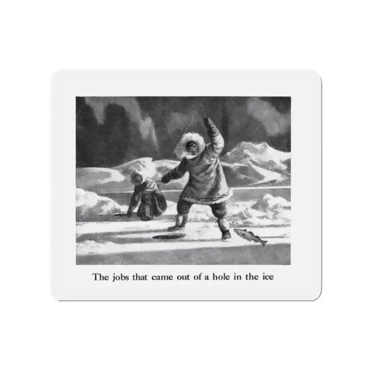 Birds Eye advertisement, The American Weekly, August 26, 1945 (Magazine Illustration) Refrigerator Magnet 2 Inch Die-Cut - The Sticker Space