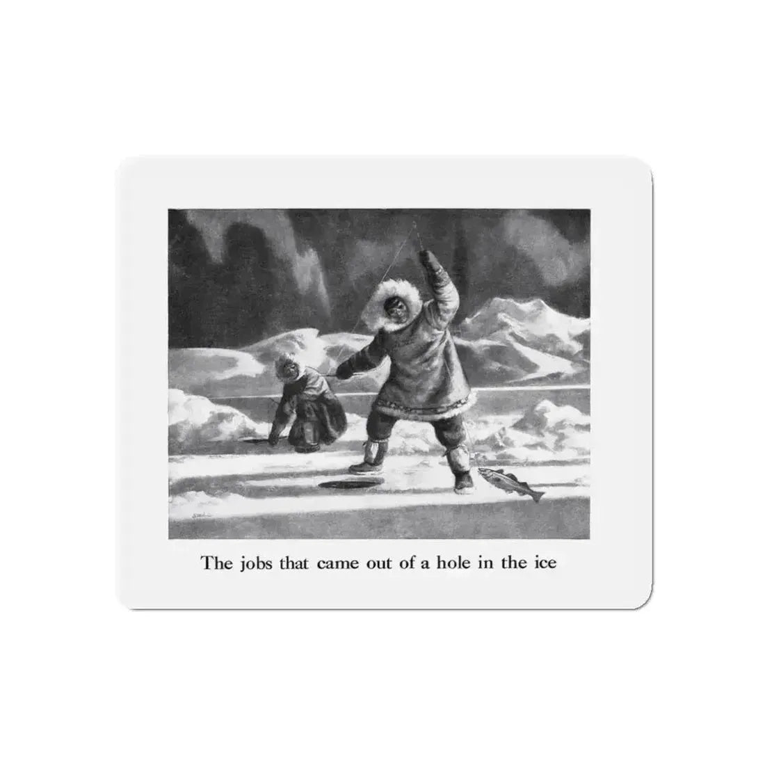 Birds Eye advertisement, The American Weekly, August 26, 1945 (Magazine Illustration) Refrigerator Magnet 3 Inch Die-Cut - The Sticker Space