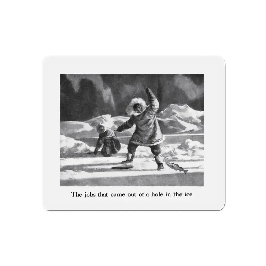 Birds Eye advertisement, The American Weekly, August 26, 1945 (Magazine Illustration) Refrigerator Magnet 4 Inch Die-Cut - The Sticker Space