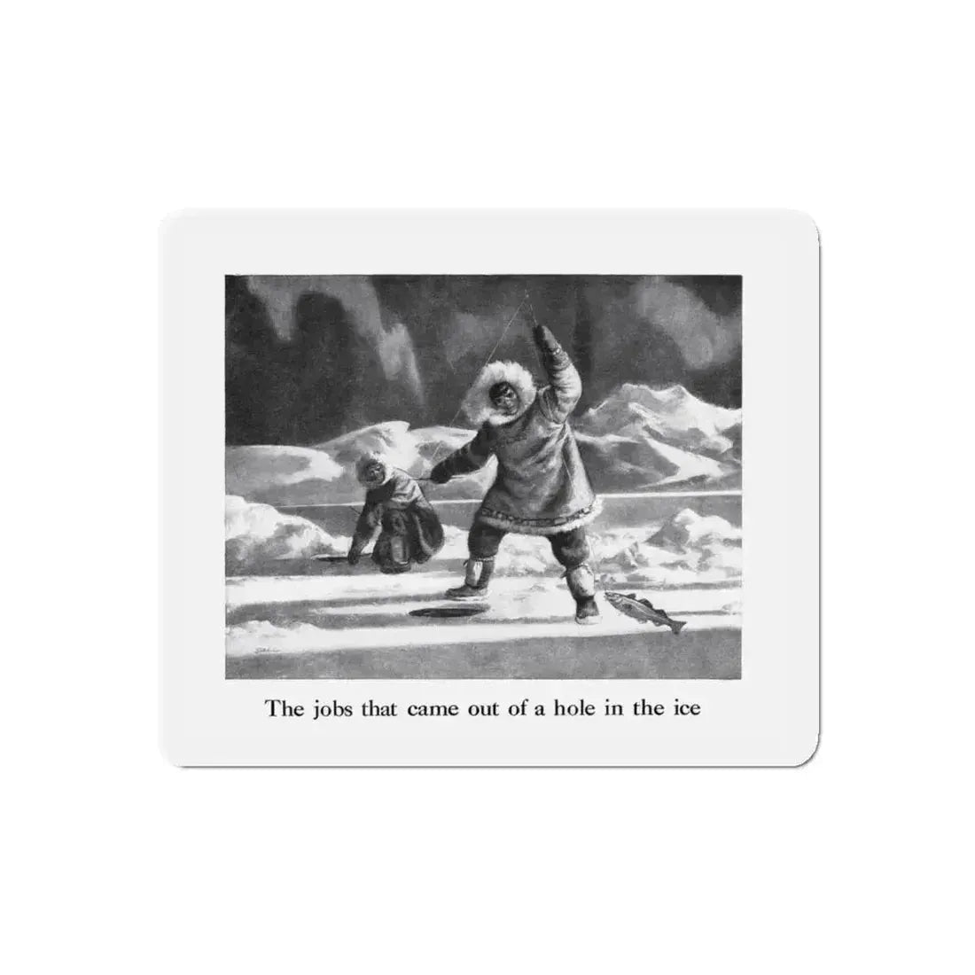 Birds Eye advertisement, The American Weekly, August 26, 1945 (Magazine Illustration) Refrigerator Magnet 5 Inch Die-Cut - The Sticker Space