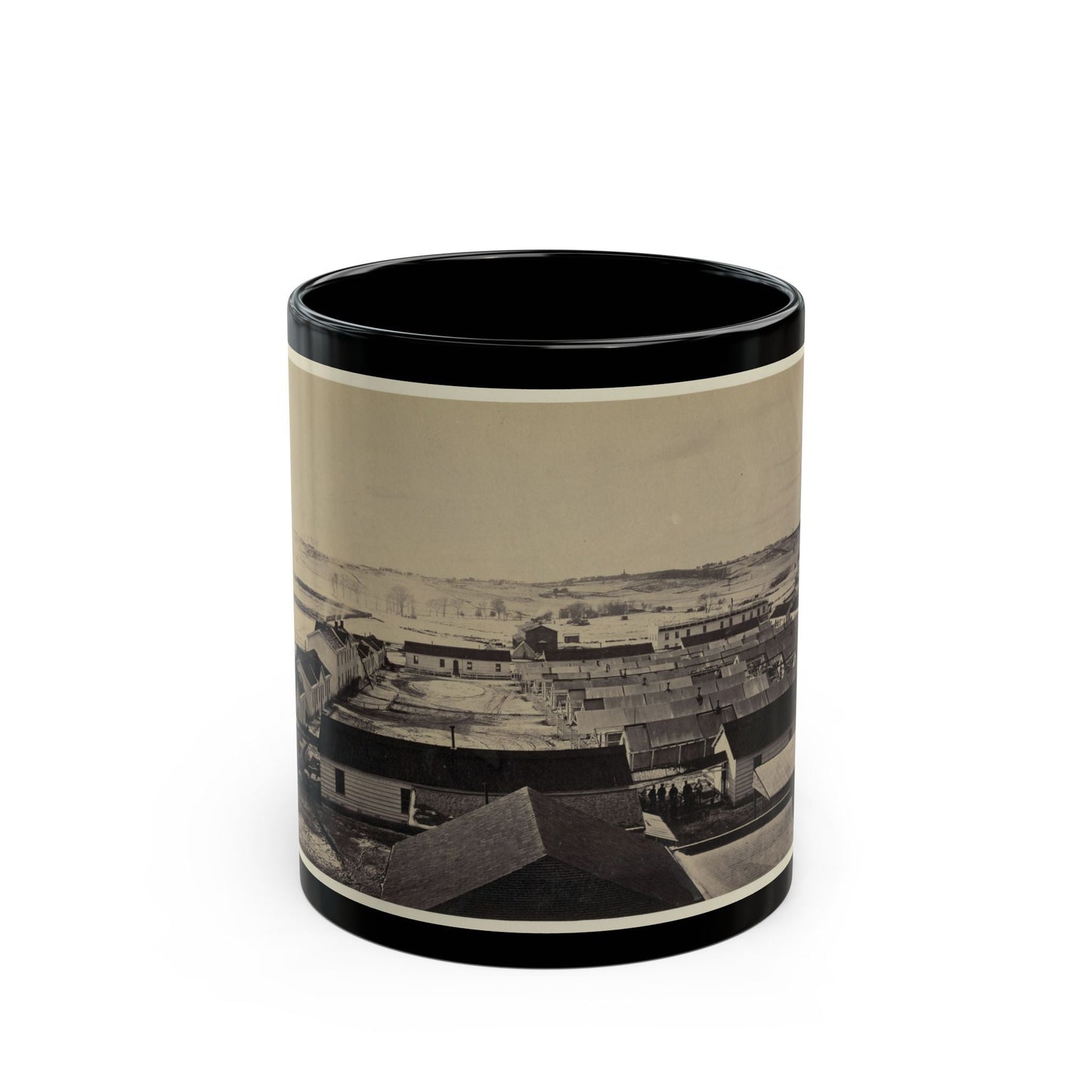 Bird's-Eye View Of Sickel Hospital, Alexandria, Va. (U.S. Civil War) Black Coffee Mug