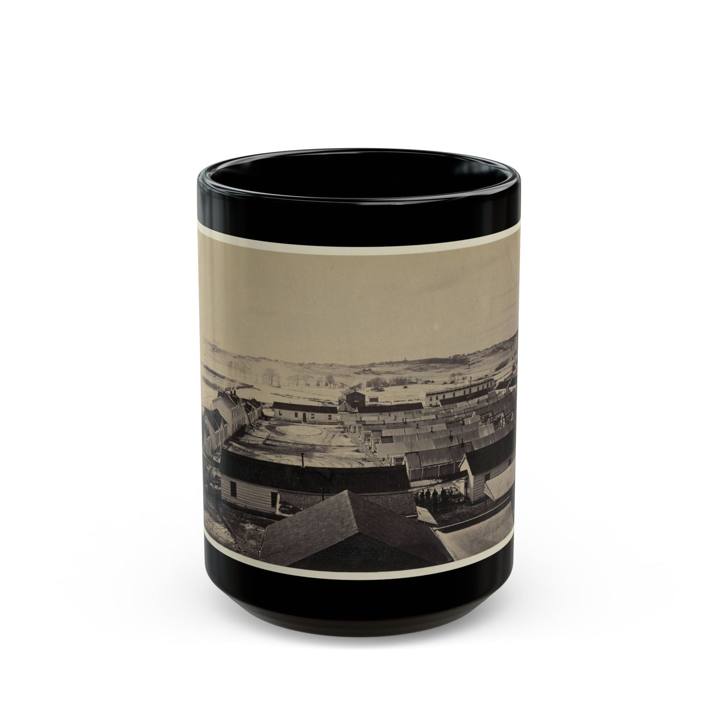 Bird's-Eye View Of Sickel Hospital, Alexandria, Va. (U.S. Civil War) Black Coffee Mug