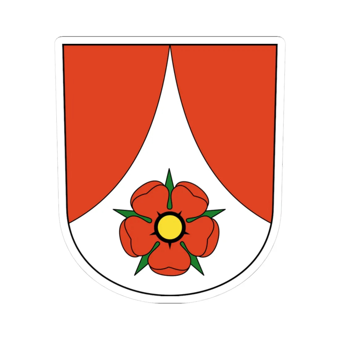 Birmensdorf-blazon (Switzerland) (Coat of Arms) STICKER Vinyl Kiss-Cut Decal 3 Inch White - The Sticker Space