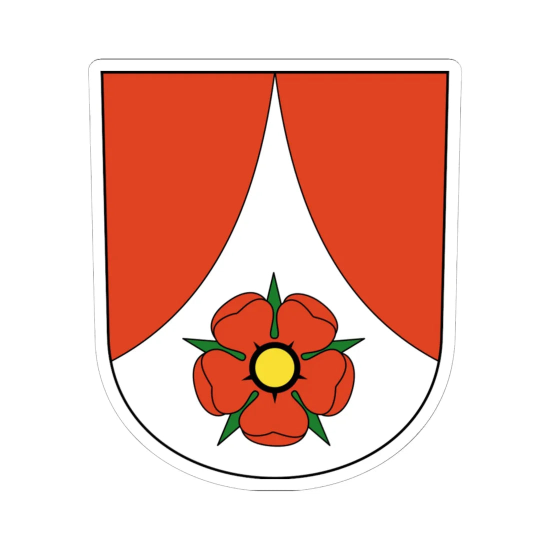 Birmensdorf-blazon (Switzerland) (Coat of Arms) STICKER Vinyl Kiss-Cut Decal 6 Inch White - The Sticker Space