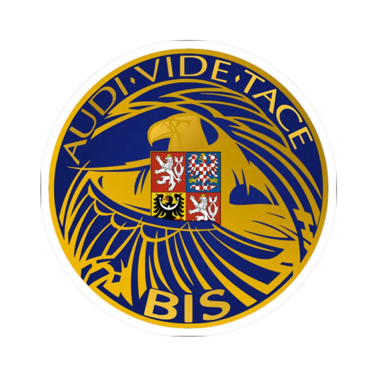 BIS Logo (Czech Republic) (Coat of Arms) STICKER Vinyl Kiss-Cut Decal 2 Inch White - The Sticker Space