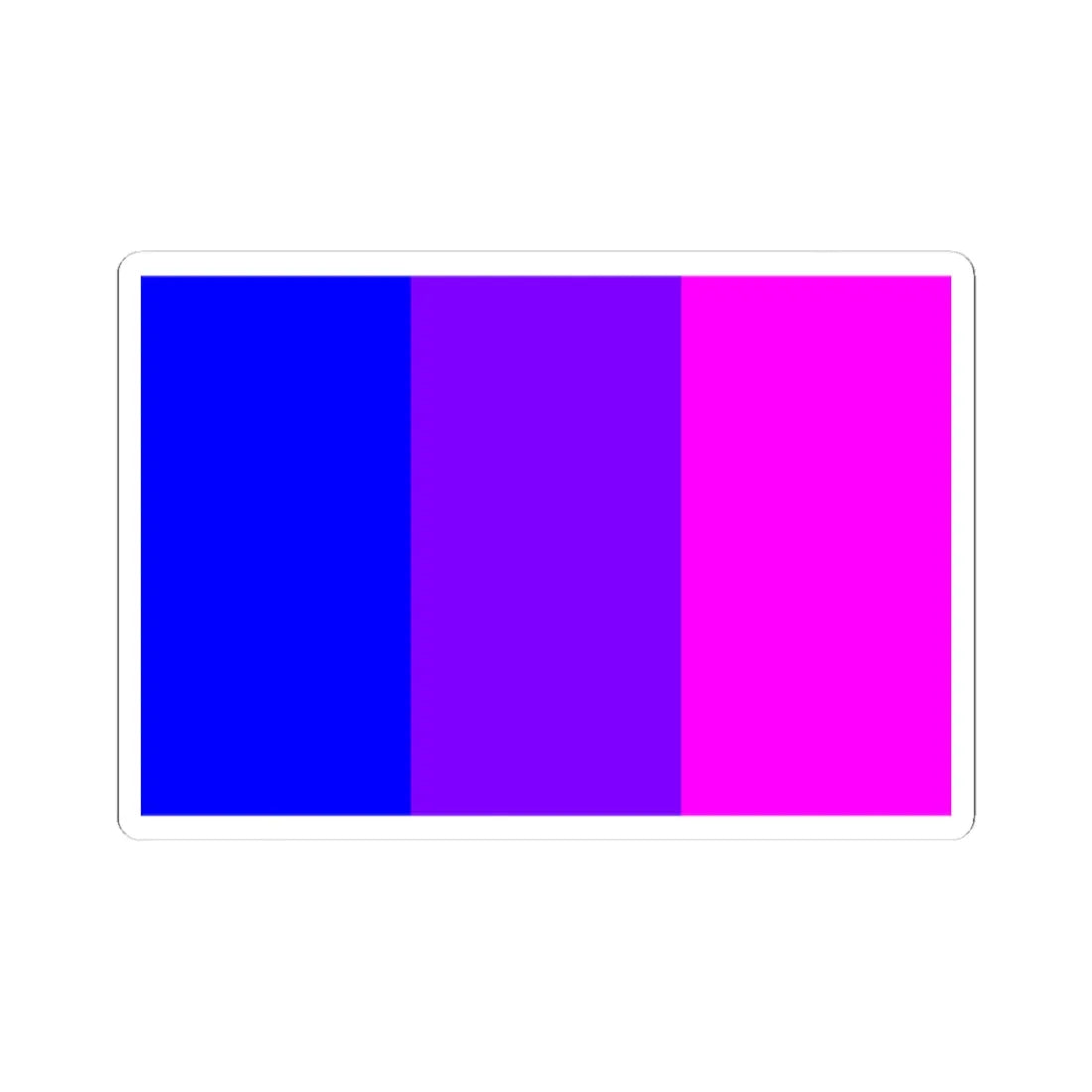 Bisexual Pride Flag of Italy (Italy) STICKER Vinyl Kiss-Cut Decal 4 Inch White - The Sticker Space