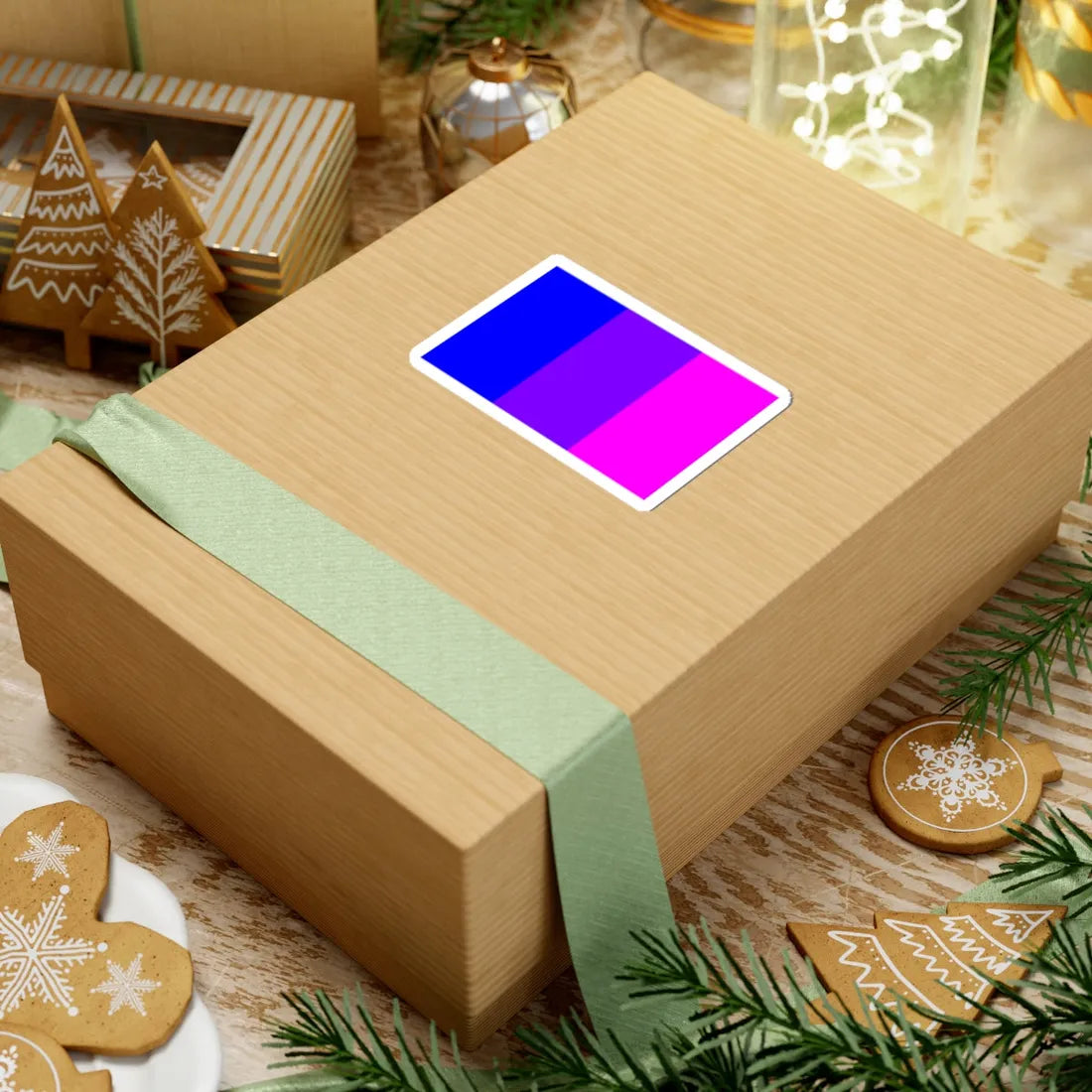 Bisexual Pride Flag of Italy (Italy) STICKER Vinyl Kiss-Cut Decal - The Sticker Space