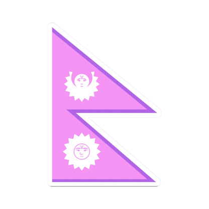 Bisexual Pride Flag of Nepal 1930-1962 (Nepal) STICKER Vinyl Kiss-Cut Decal 2 Inch White - The Sticker Space