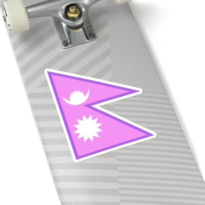 Bisexual Pride Flag of Nepal (Nepal) STICKER Vinyl Kiss-Cut Decal - The Sticker Space