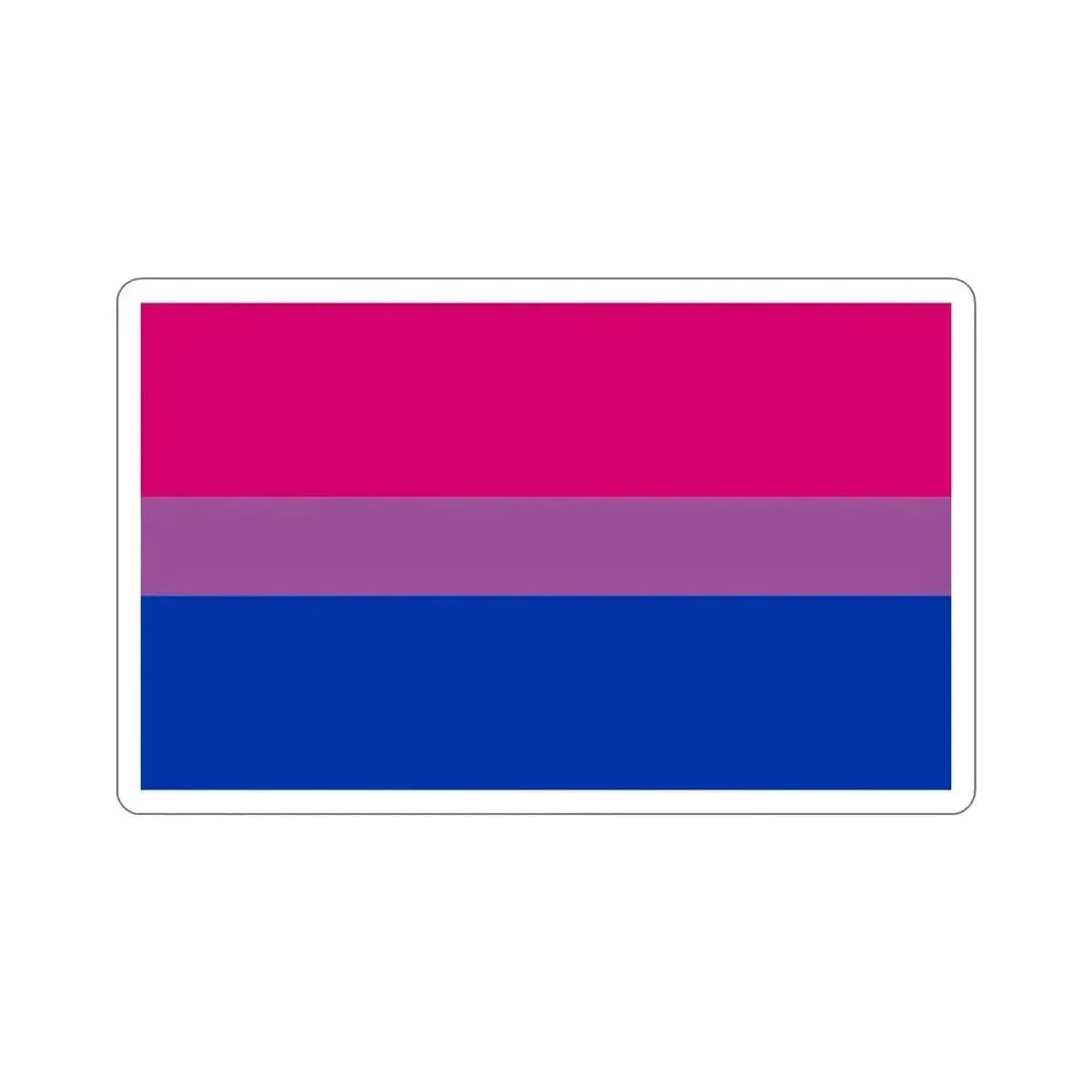 Bisexual Pride Flag STICKER Vinyl Die-Cut Decal 3 Inch - The Sticker Space