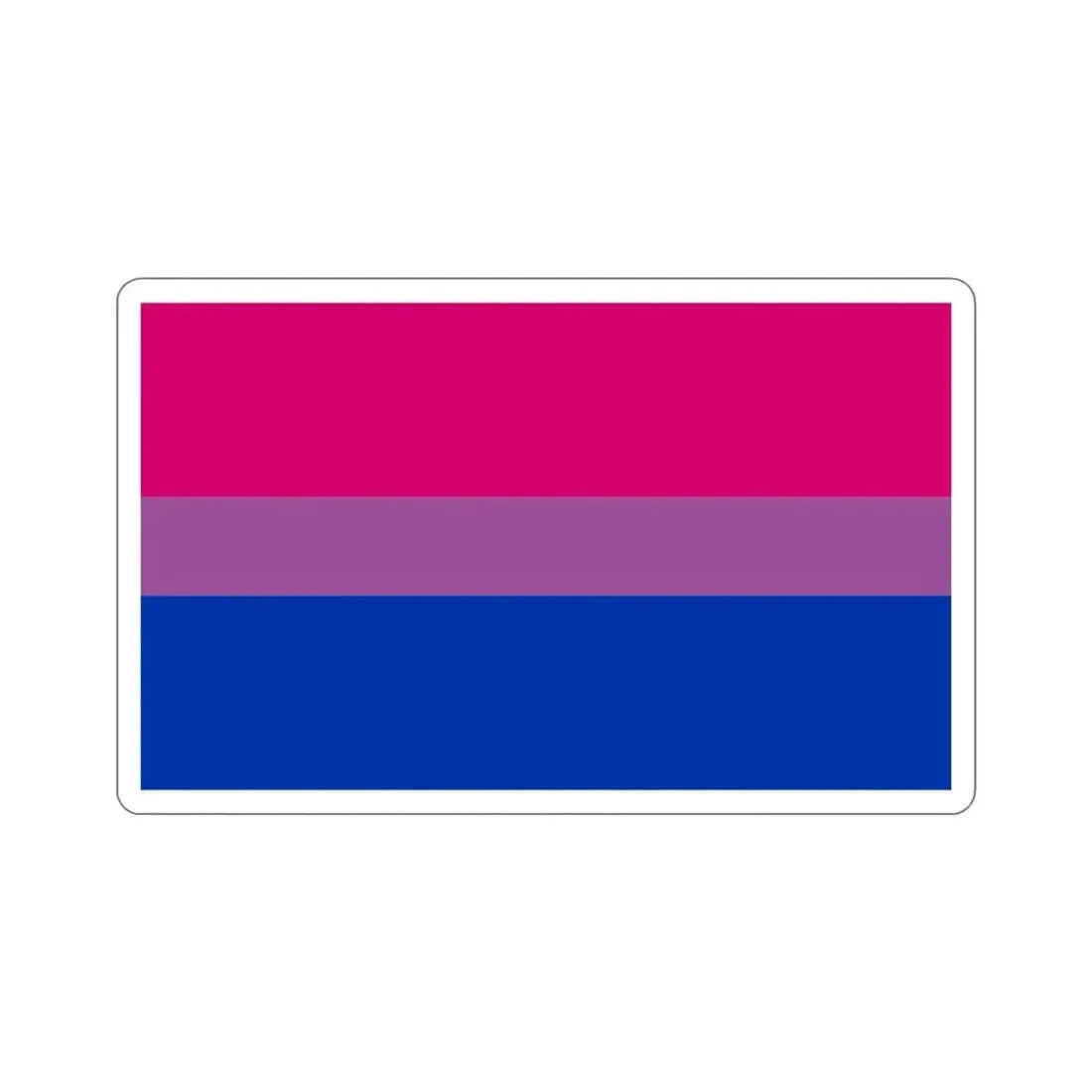 Bisexual Pride Flag STICKER Vinyl Die-Cut Decal 3 Inch - The Sticker Space