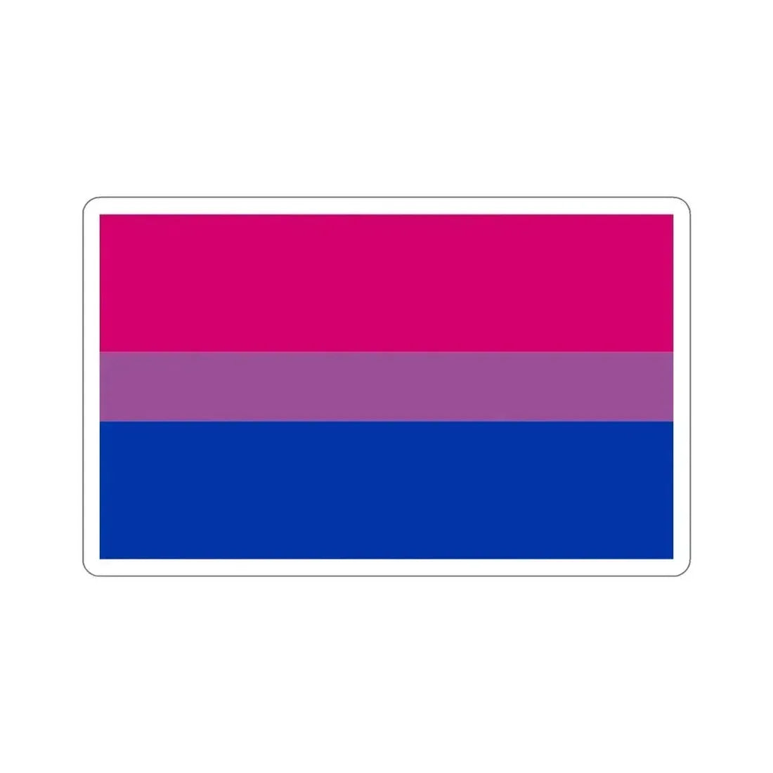 Bisexual Pride Flag STICKER Vinyl Die-Cut Decal 4 Inch - The Sticker Space