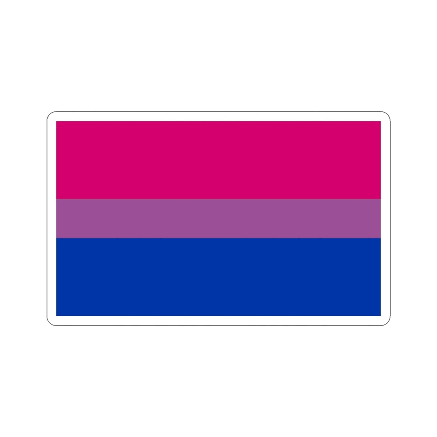 Bisexual Pride Flag STICKER Vinyl Die-Cut Decal-6 Inch-The Sticker Space