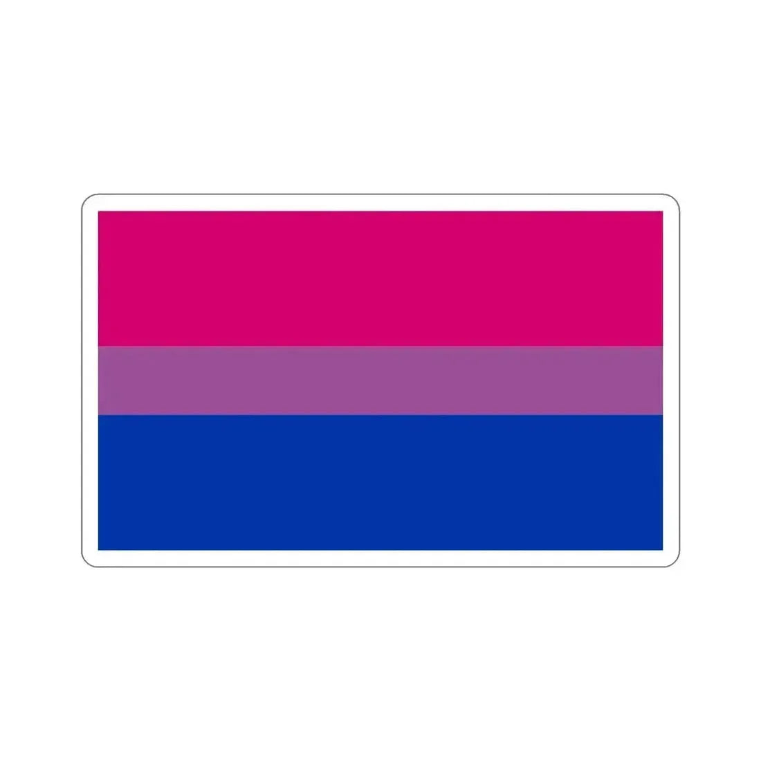 Bisexual Pride Flag STICKER Vinyl Die-Cut Decal 6 Inch - The Sticker Space