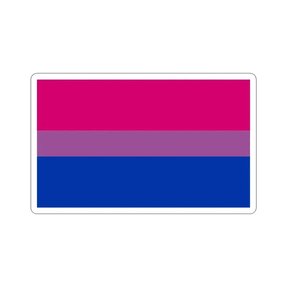 Bisexual Pride Flag STICKER Vinyl Die-Cut Decal 6 Inch - The Sticker Space
