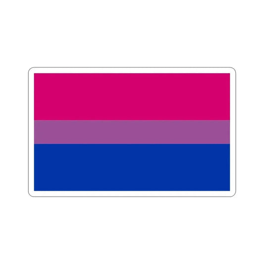 Bisexual Pride Flag STICKER Vinyl Die-Cut Decal 6 Inch - The Sticker Space