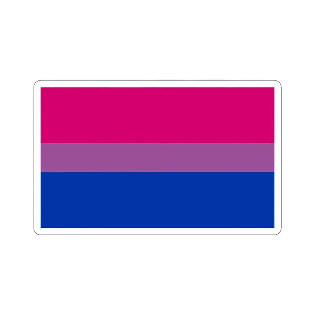 Bisexual Pride Flag STICKER Vinyl Die-Cut Decal - The Sticker Space