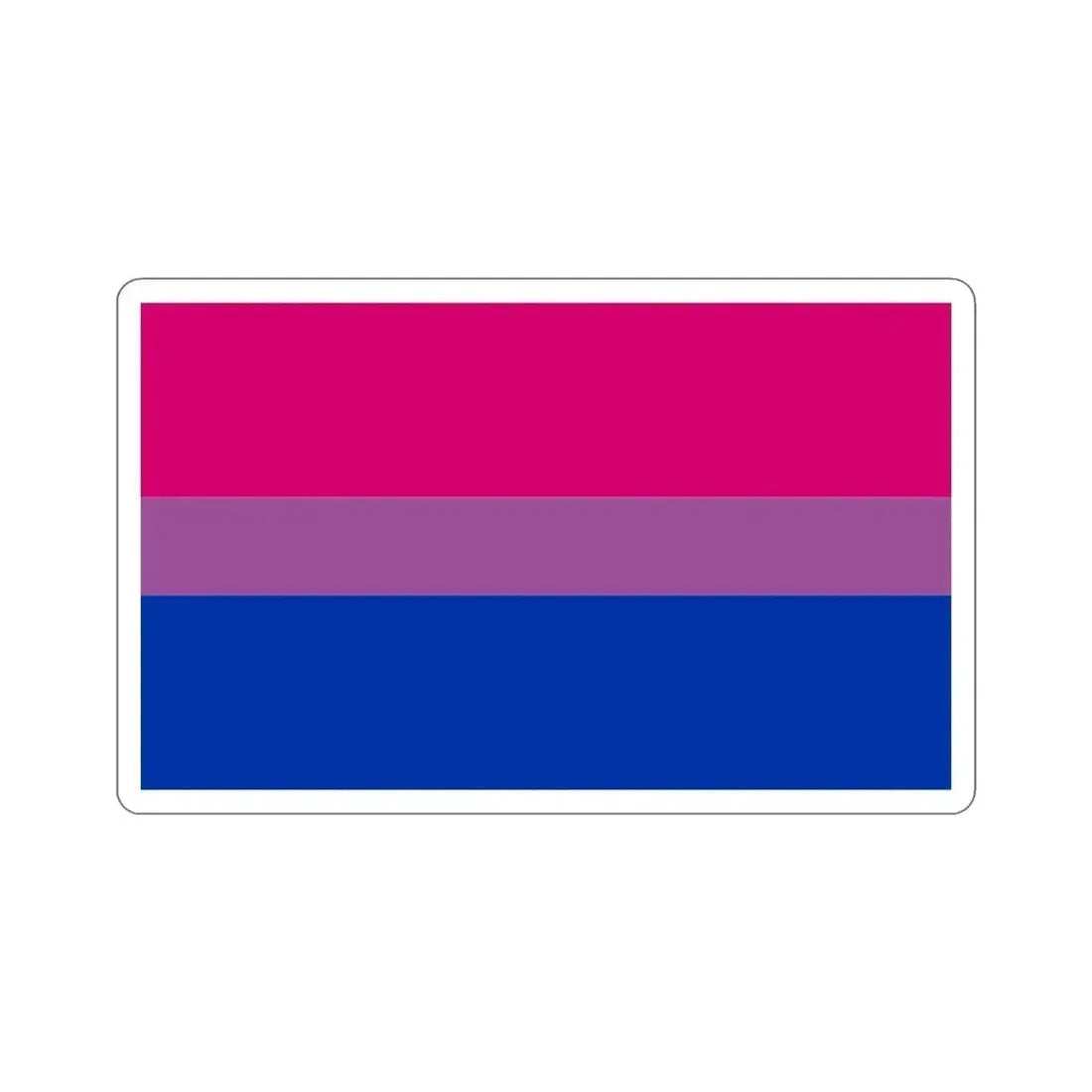 Bisexual Pride Flag STICKER Vinyl Die-Cut Decal - The Sticker Space