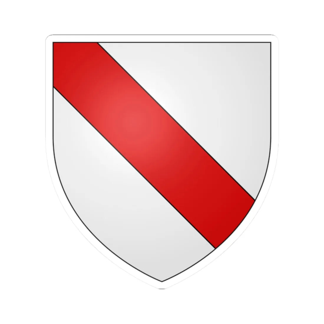 Bissett of that Ilk (Scotland) (Coat of Arms) STICKER Vinyl Kiss-Cut Decal 2 Inch White - The Sticker Space