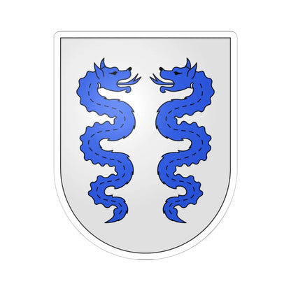 Bissone-coat of arms (Switzerland) (Coat of Arms) STICKER Vinyl Kiss-Cut Decal 6 Inch White - The Sticker Space