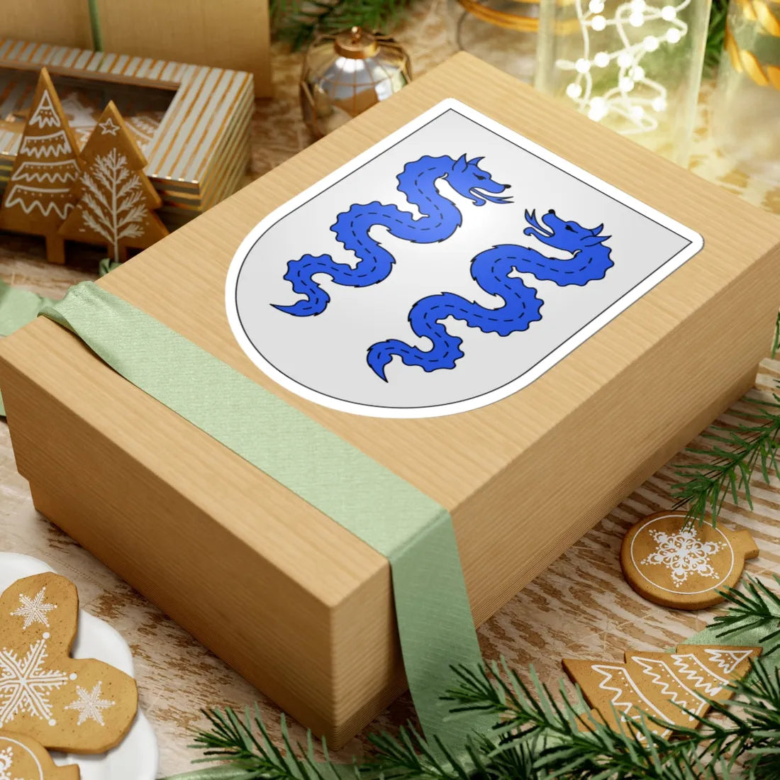 Bissone-coat of arms (Switzerland) (Coat of Arms) STICKER Vinyl Kiss-Cut Decal - The Sticker Space