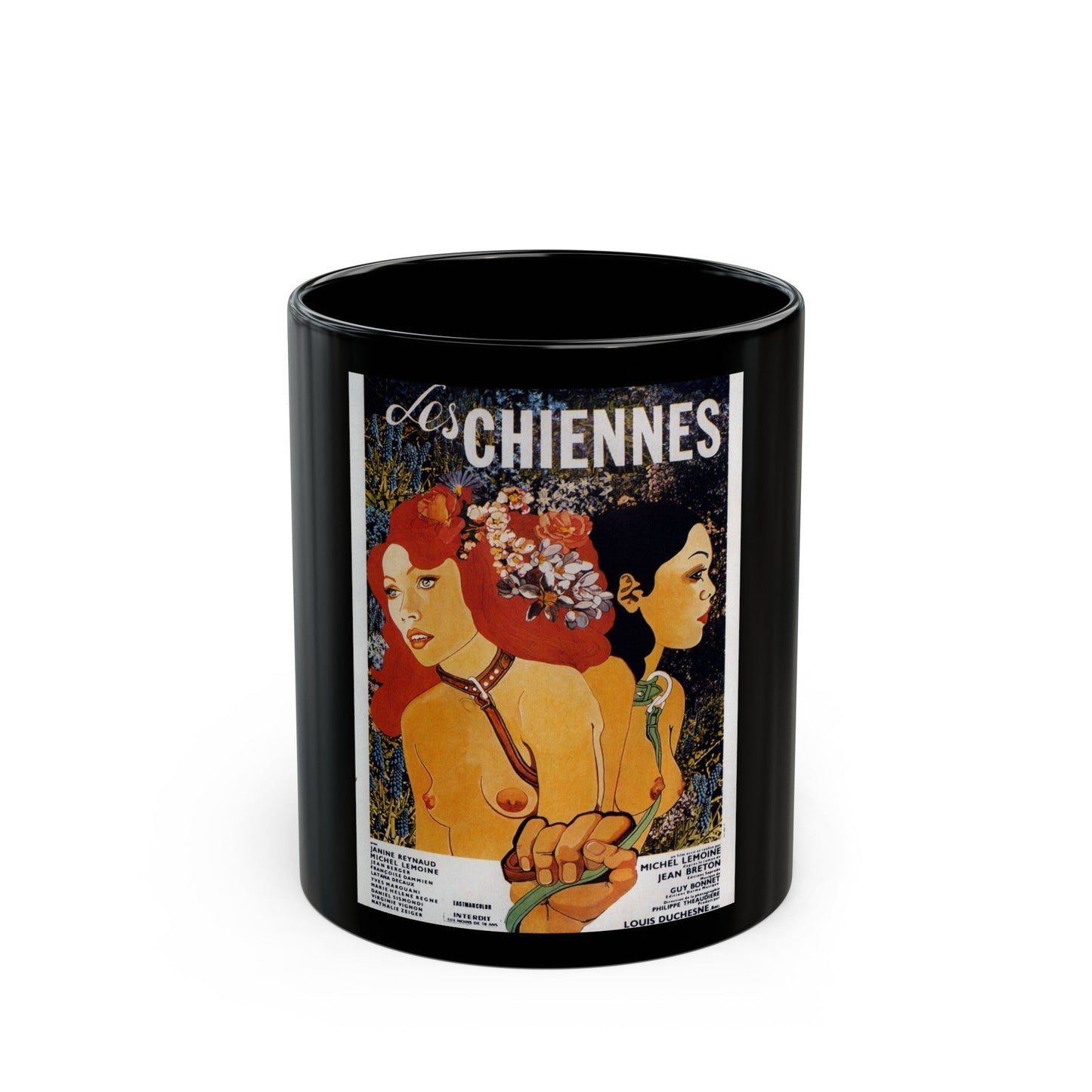 BITCHES (Les chiennes) 1973 Movie Poster - Black Coffee Mug-11oz-The Sticker Space