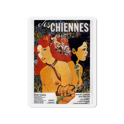 BITCHES (Les chiennes) 1973 Movie Poster - Die-Cut Magnet-3" x 3"-The Sticker Space