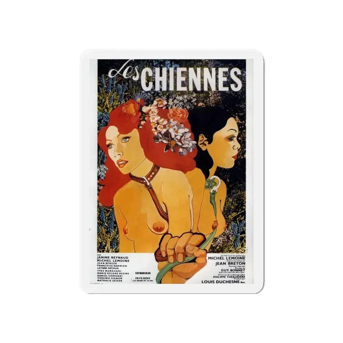 BITCHES (Les chiennes) 1973 Movie Poster - Refrigerator Magnet - The Sticker Space