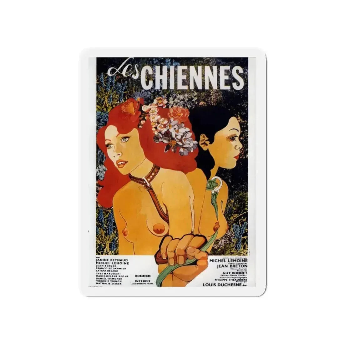 BITCHES (Les chiennes) 1973 Movie Poster - Refrigerator Magnet - The Sticker Space