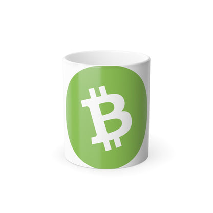 BITCOIN CASH BCH (Cryptocurrency) Color Changing Mug 11oz-11oz-The Sticker Space