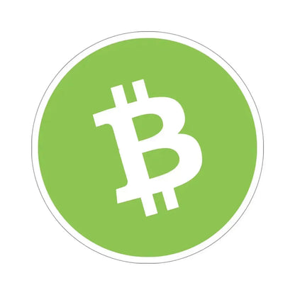 BITCOIN CASH BCH (Cryptocurrency) STICKER Vinyl Die-Cut Decal 5 Inch - The Sticker Space