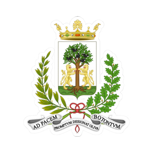 Bitonto-Stemma (Italy) (Coat of Arms) STICKER Vinyl Kiss-Cut Decal 2 Inch White - The Sticker Space
