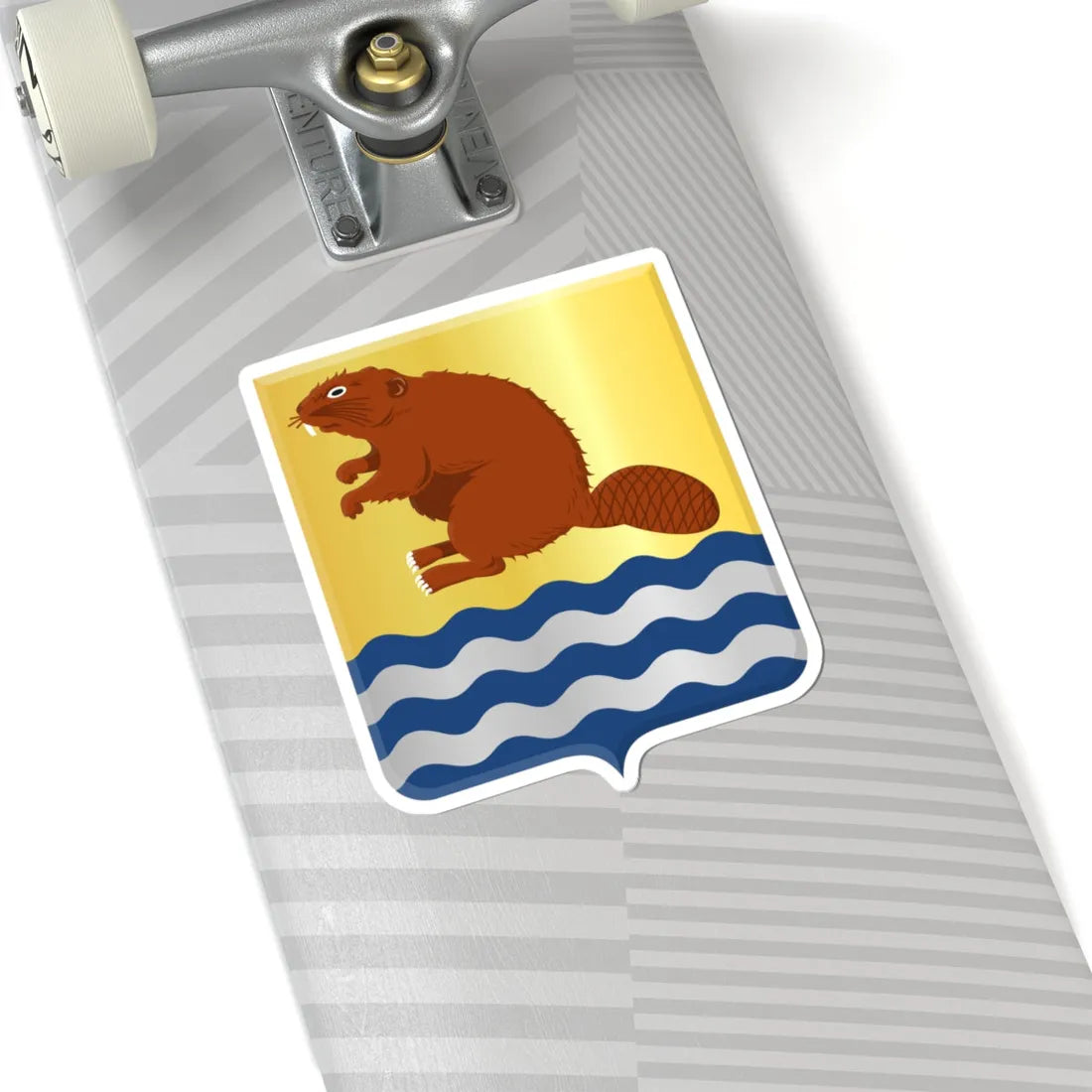 Bièvre wapen (Belgium) (Coat of Arms) STICKER Vinyl Kiss-Cut Decal - The Sticker Space