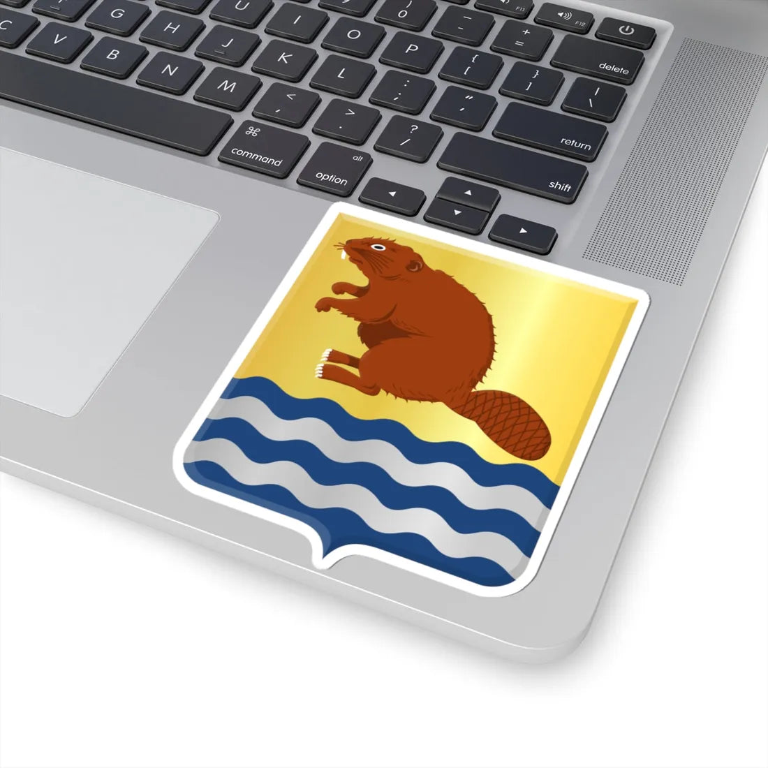 Bièvre wapen (Belgium) (Coat of Arms) STICKER Vinyl Kiss-Cut Decal - The Sticker Space