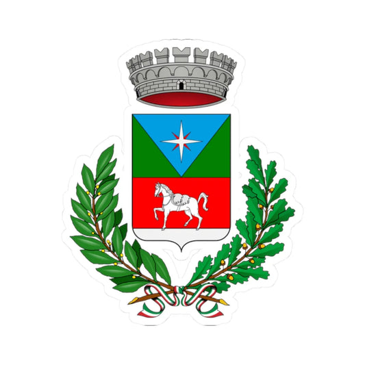 Bizzarone-Stemma (Italy) (Coat of Arms) STICKER Vinyl Kiss-Cut Decal 2 Inch White - The Sticker Space